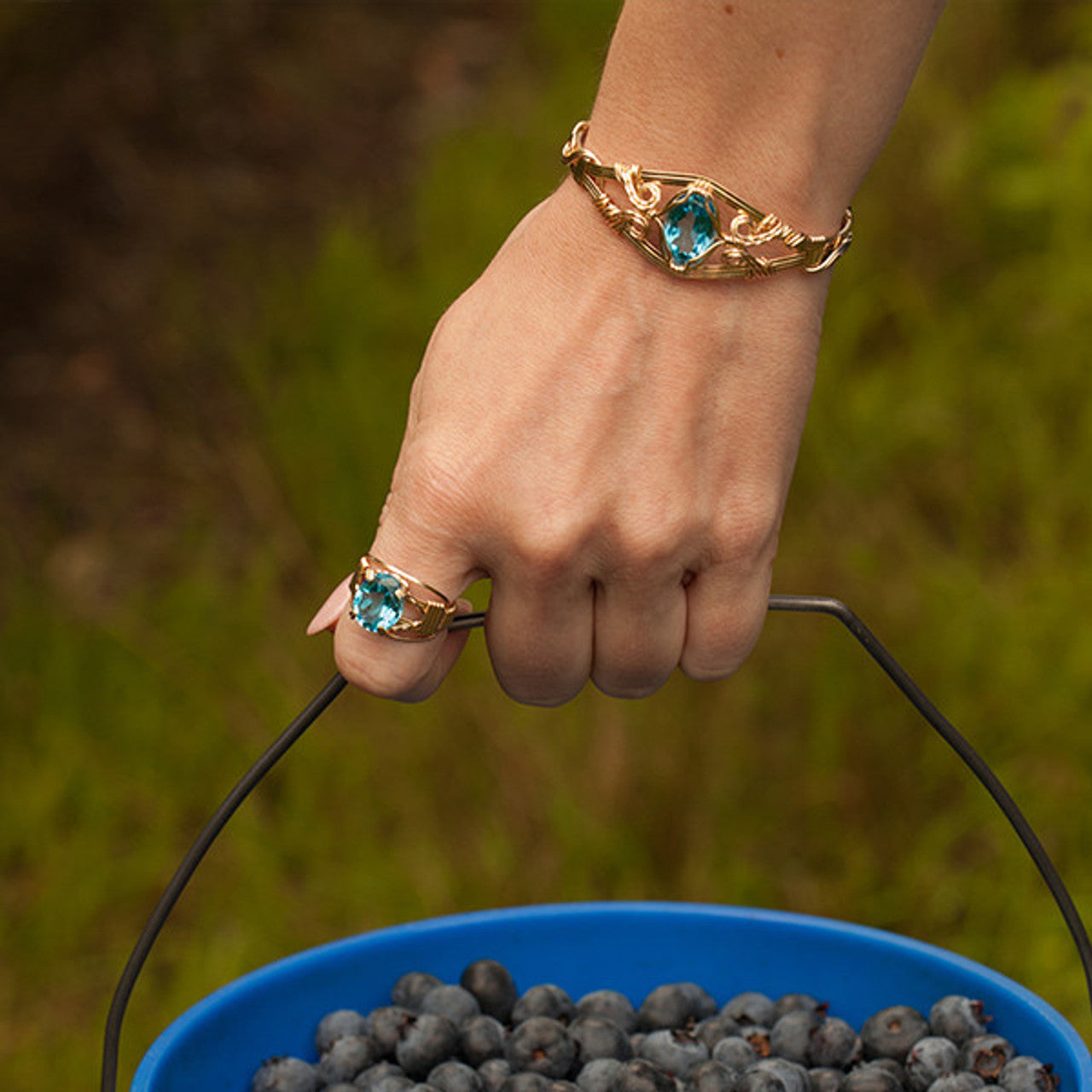 Gemstone Bracelet - 6 Strand