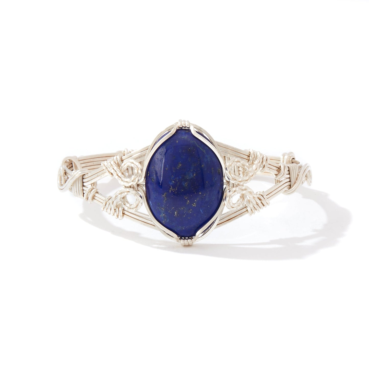 Semi-Precious Cabochon Bracelet Sterling Silver