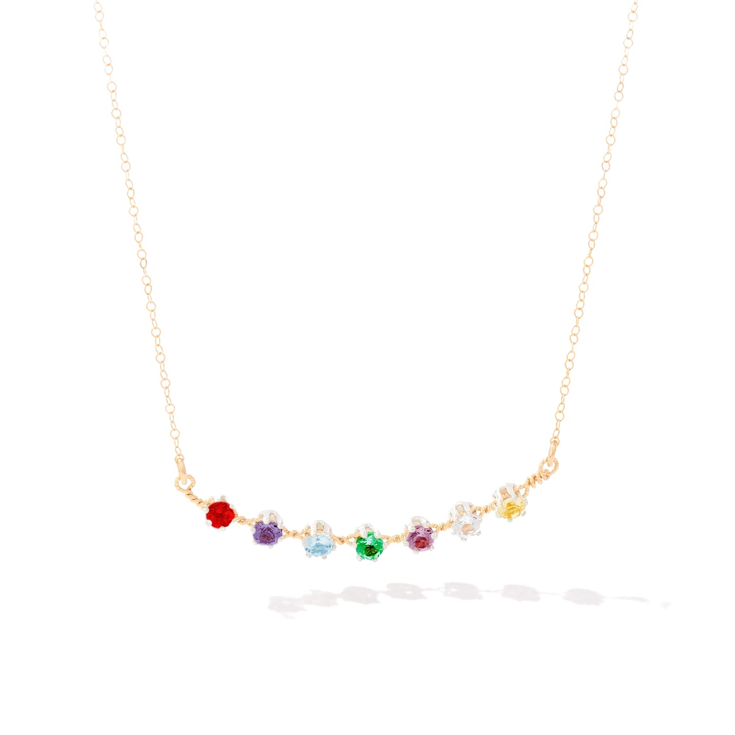 You Are My Sunshine Necklace - 7 Stones | Ronaldo Designer Jewelry
