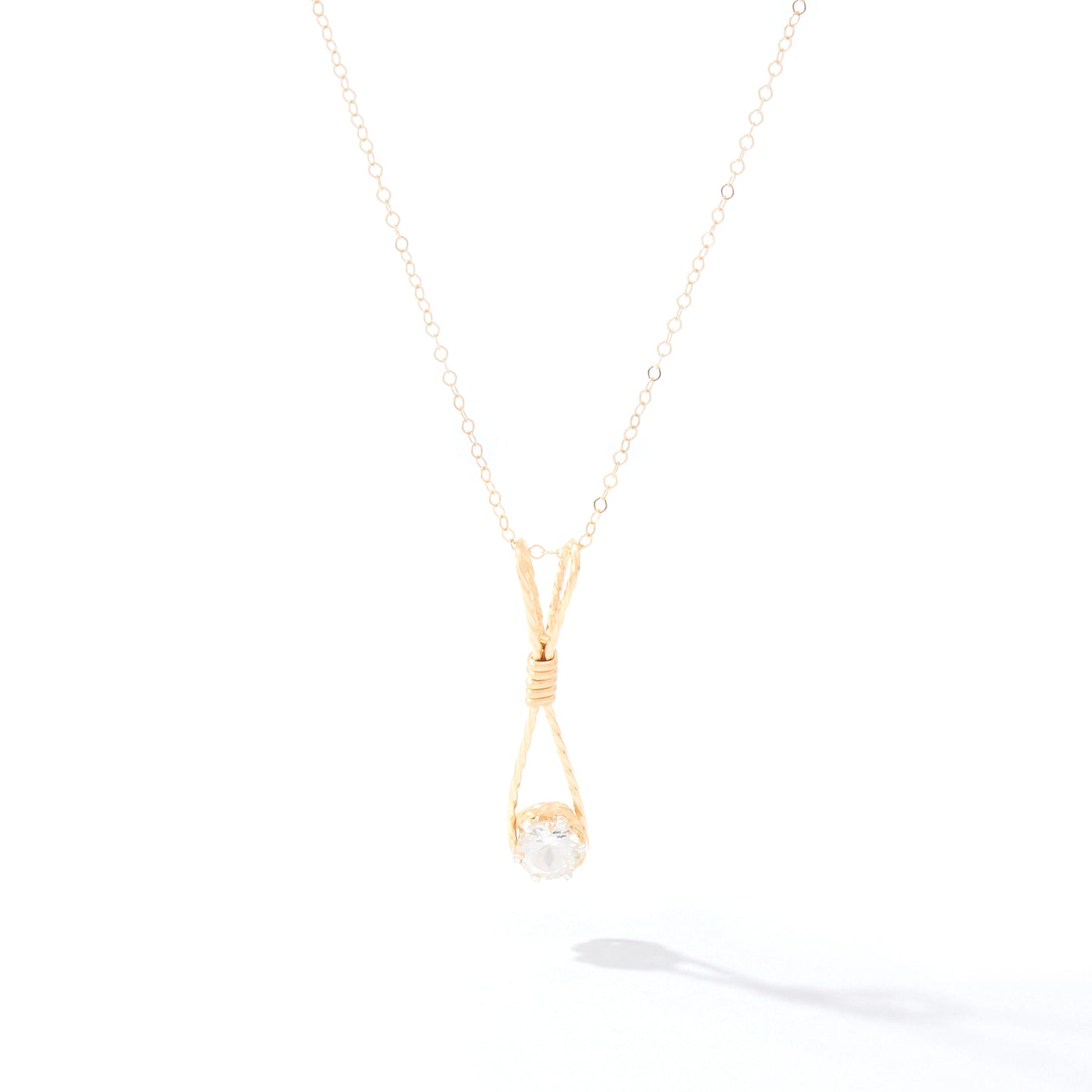 Shining Star Pendant in 14k Gold Artist Wire
