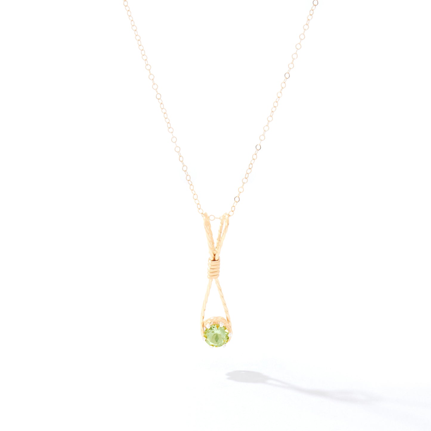 Shining Star Pendant in 14k Gold Artist Wire