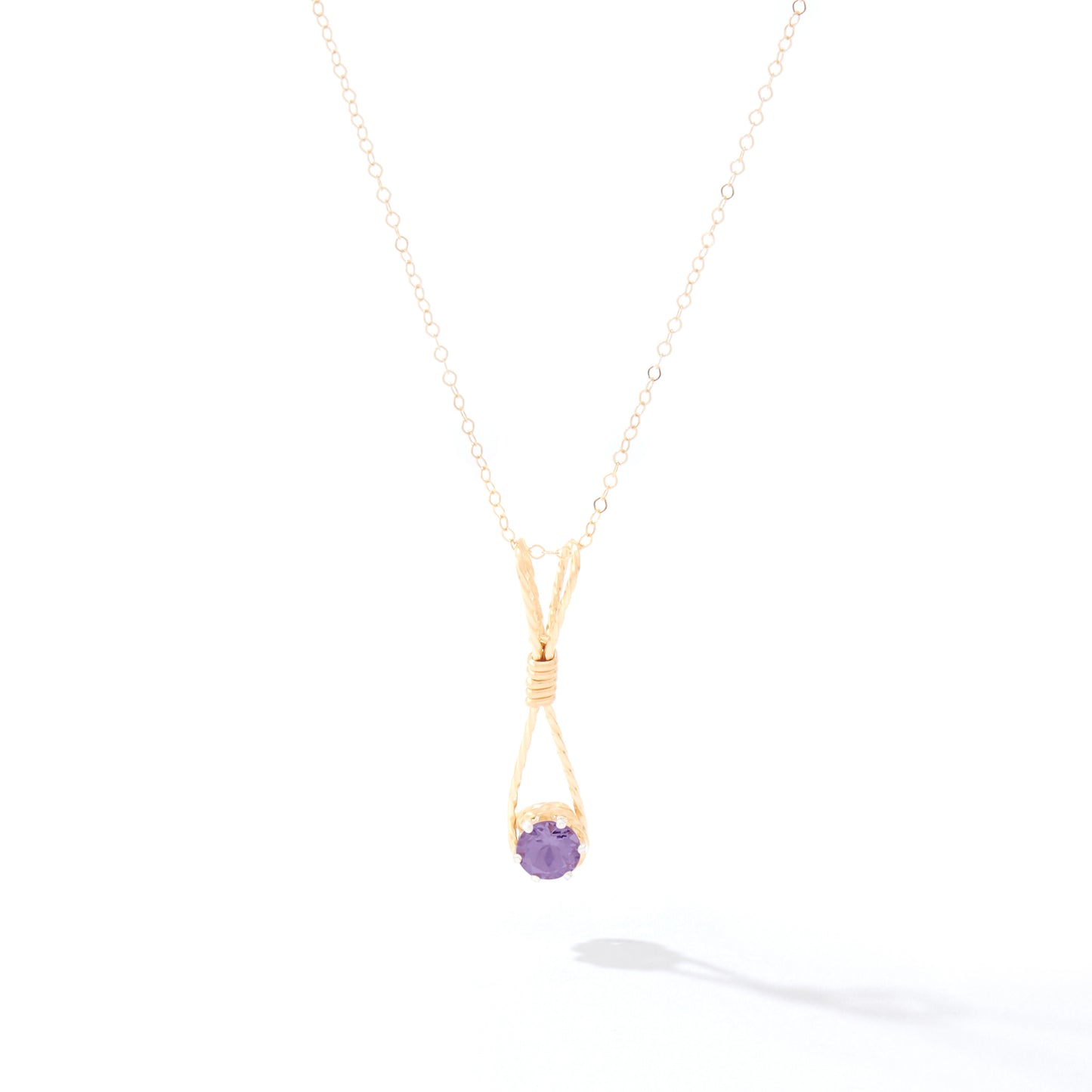 Shining Star Pendant in 14k Gold Artist Wire