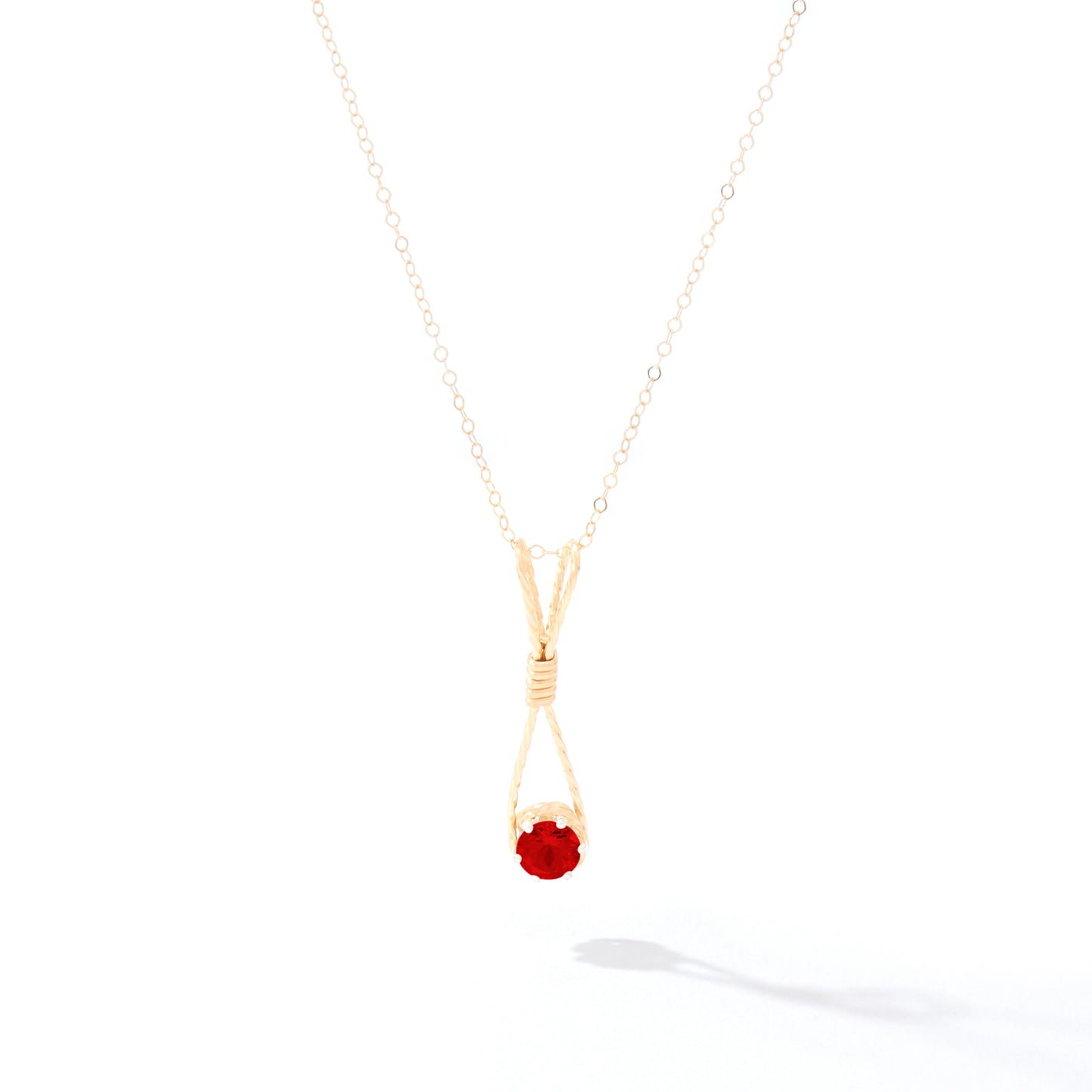 Shining Star Pendant in 14k Gold Artist Wire
