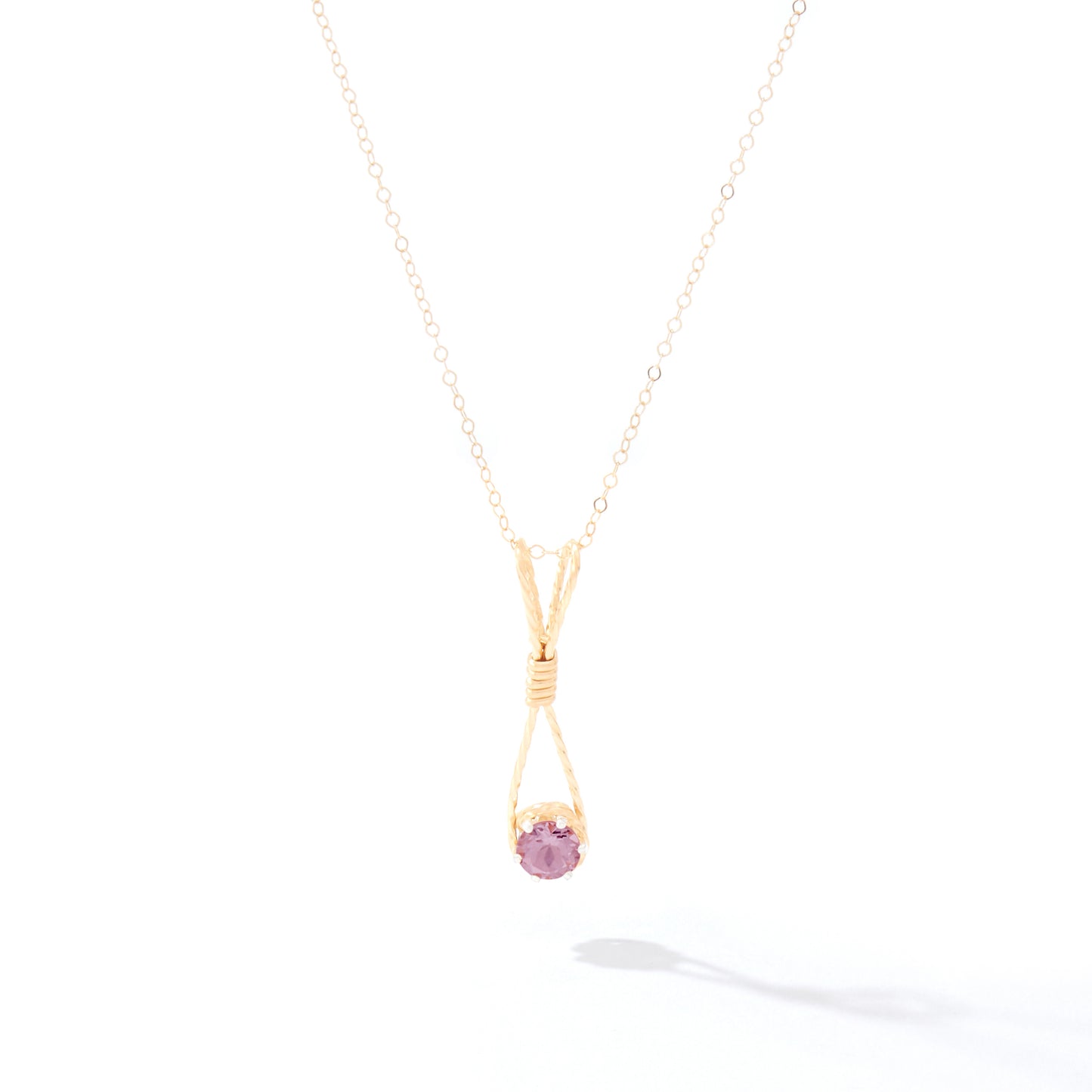 Shining Star Pendant in 14k Gold Artist Wire
