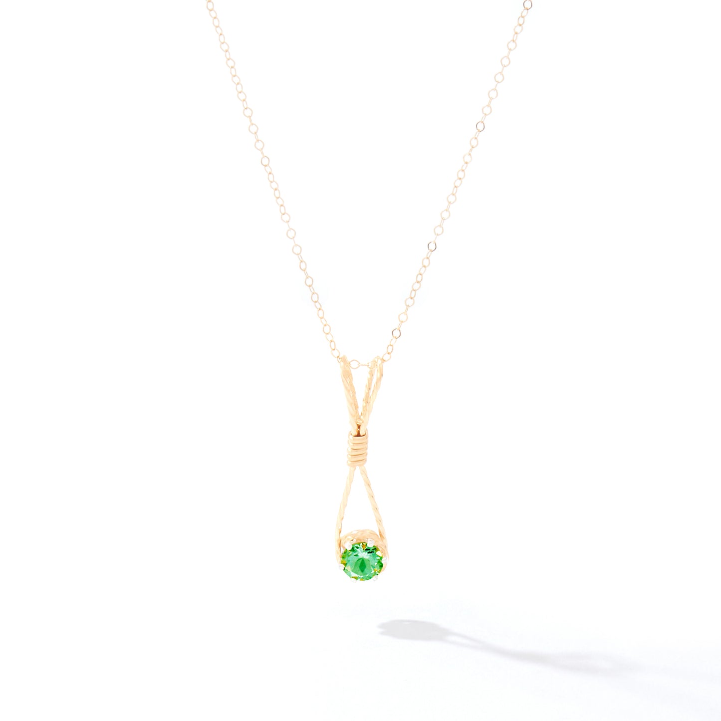 Shining Star Pendant in 14k Gold Artist Wire