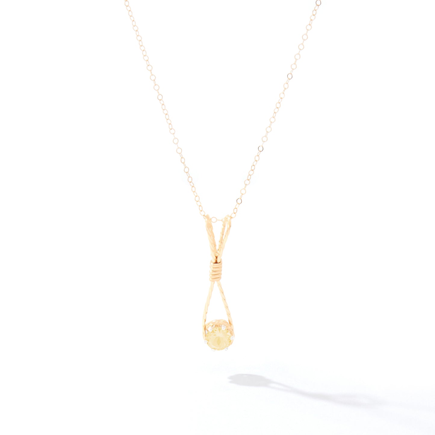 Shining Star Pendant in 14k Gold Artist Wire