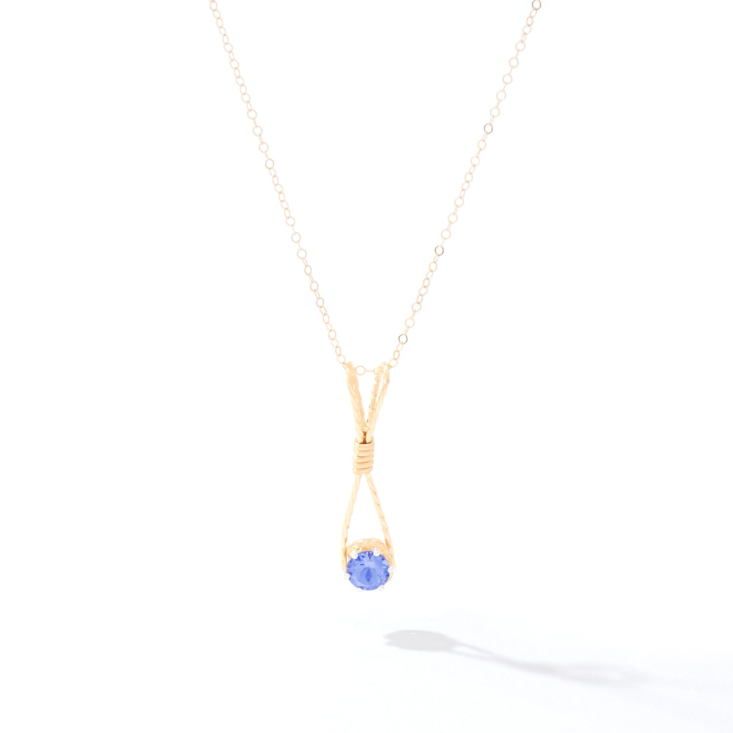 Shining Star Pendant in 14k Gold Artist Wire