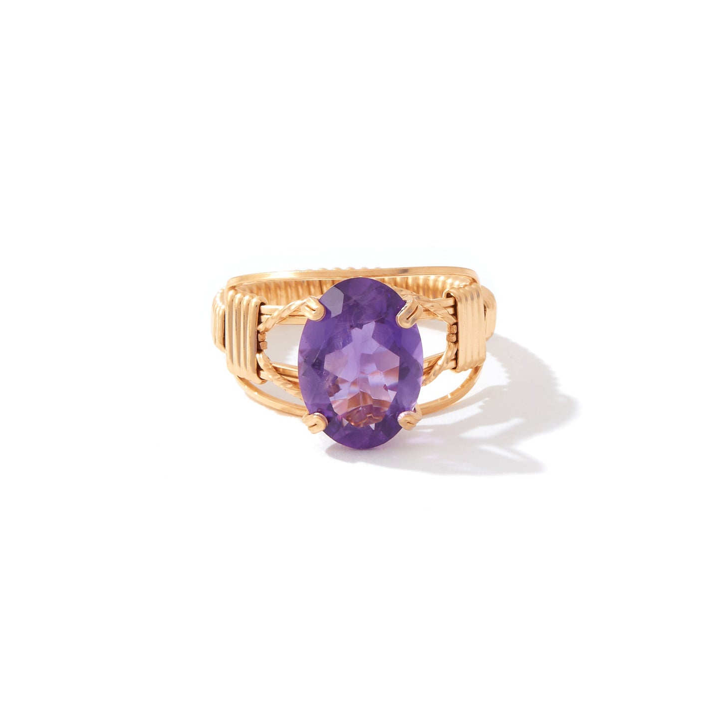 Gemstone Ring 14K Gold Artist Wire