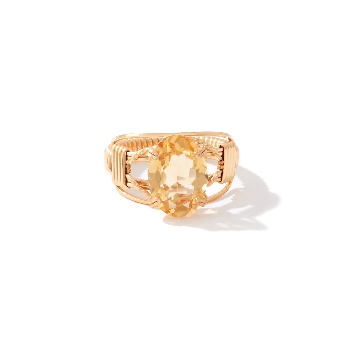 Gemstone Ring 14K Gold Artist Wire