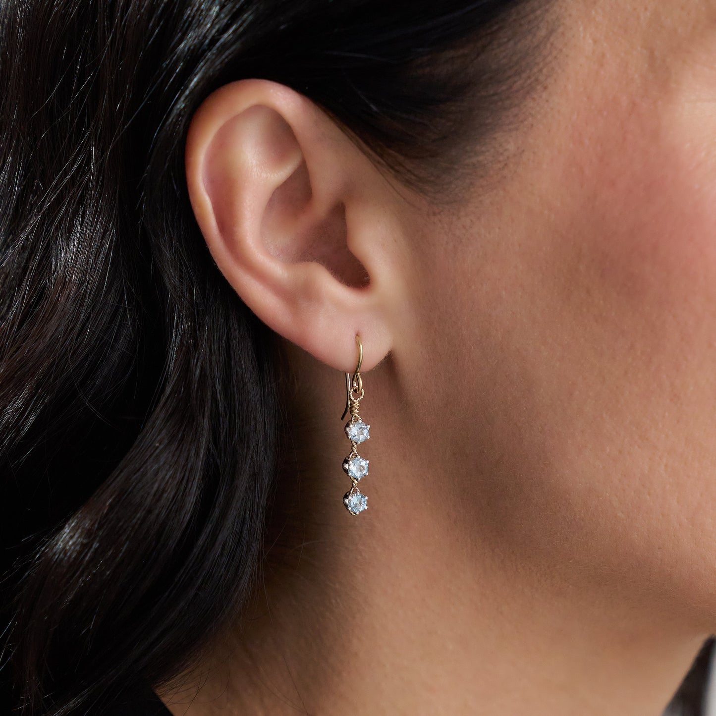 You Are My Sunshine Earrings - 3 Stones