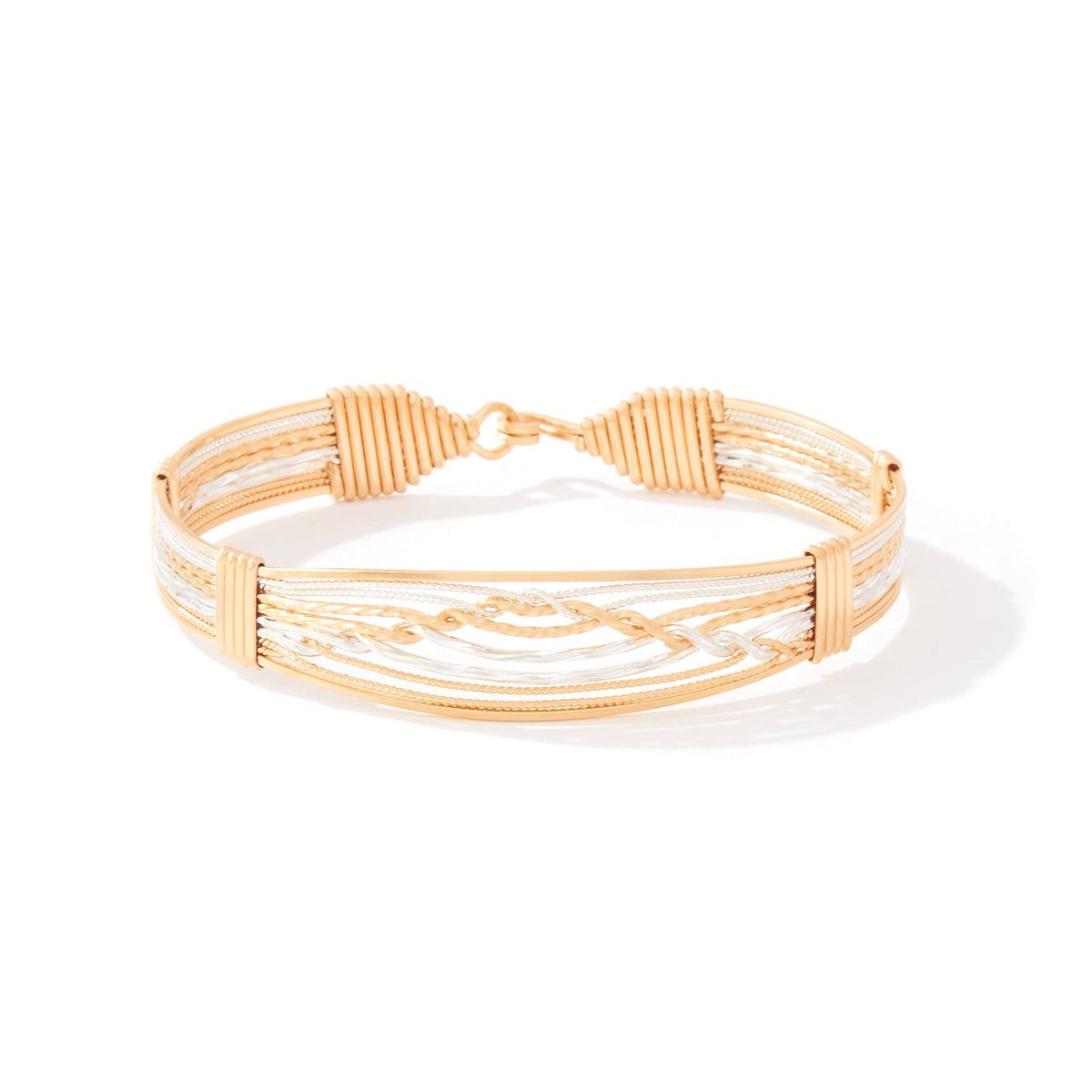 A Mother's Embrace Bracelet | 14K Gold Artist Wire and Sterling Silver | Ronaldo Designer Jewelry