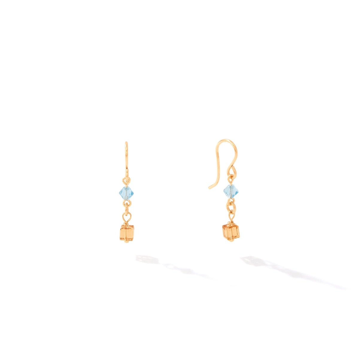 Aim for the Stars Earrings | 14K Gold Artist Wire | Ronaldo Designer Jewelry