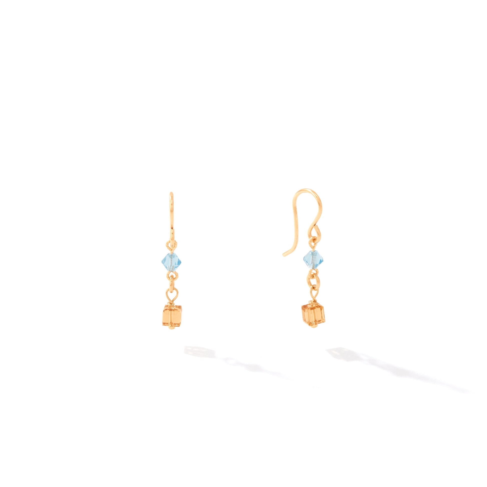 Aim for the Stars Earrings | 14K Gold Artist Wire | Ronaldo Designer Jewelry