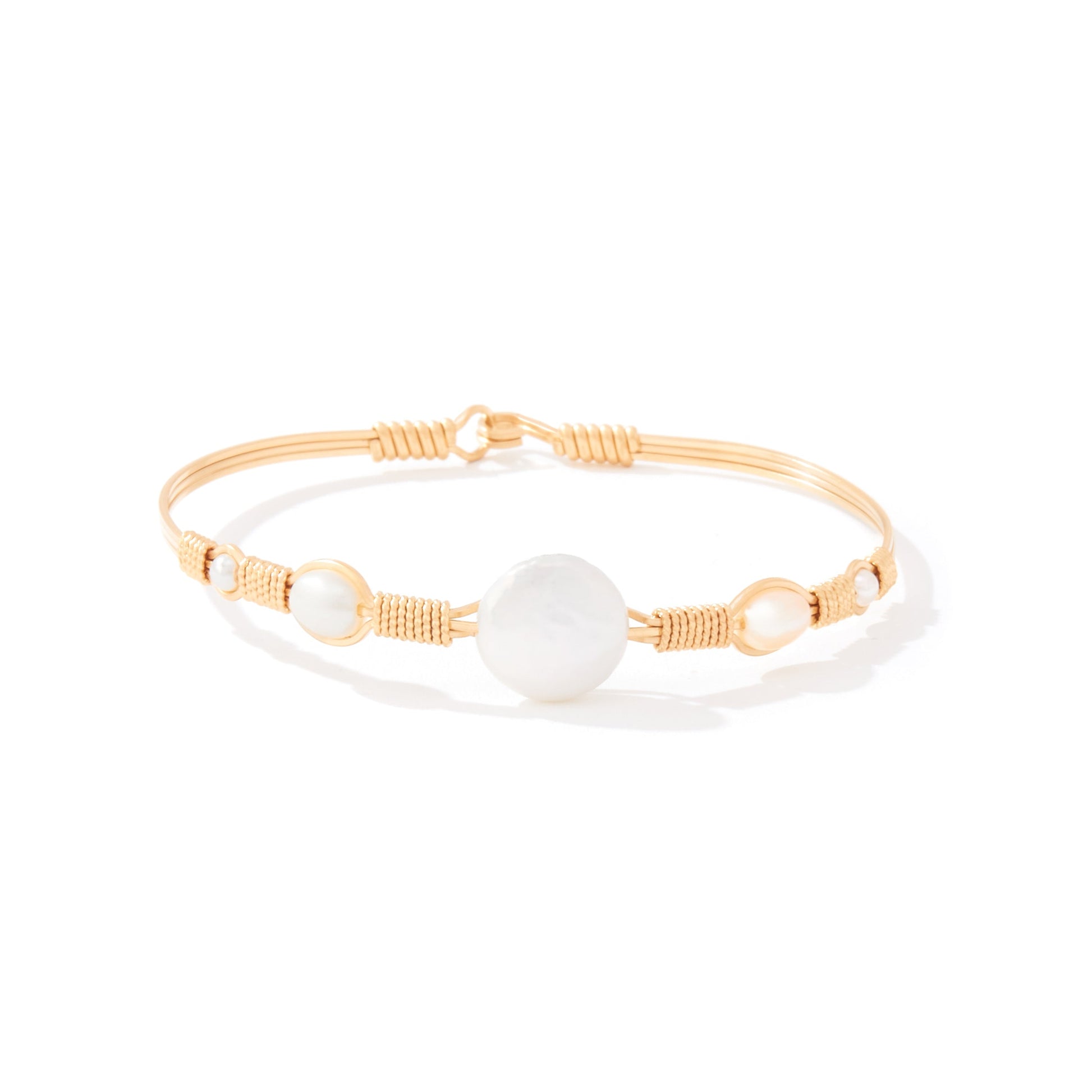 Happily Ever After Bracelet | 14K Gold Artist Wire with Pearl | Ronaldo Designer Jewelry