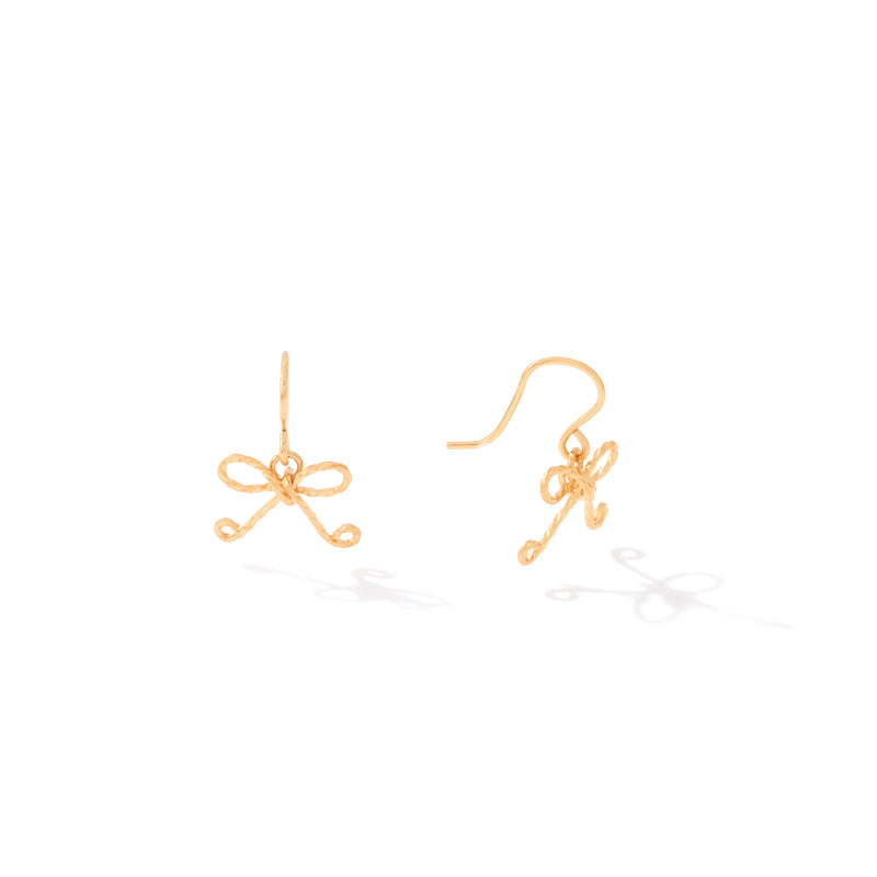 All Wrapped Up Earrings | 14k Gold Artist Wire | Ronaldo Designer Jewelry