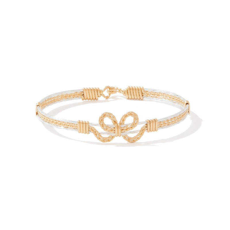 All Wrapped Up Bracelet | 14K Gold Artist Wire and Sterling Silver | Ronaldo Designer Jewelry