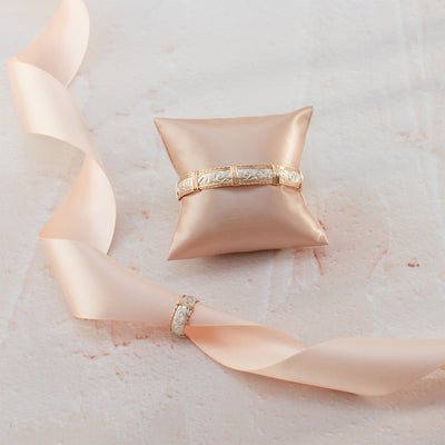 Angelina Bracelet and Ring | Sterling Silver Bar with 14K Gold Artist Wire | Ronaldo Designer Jewelry