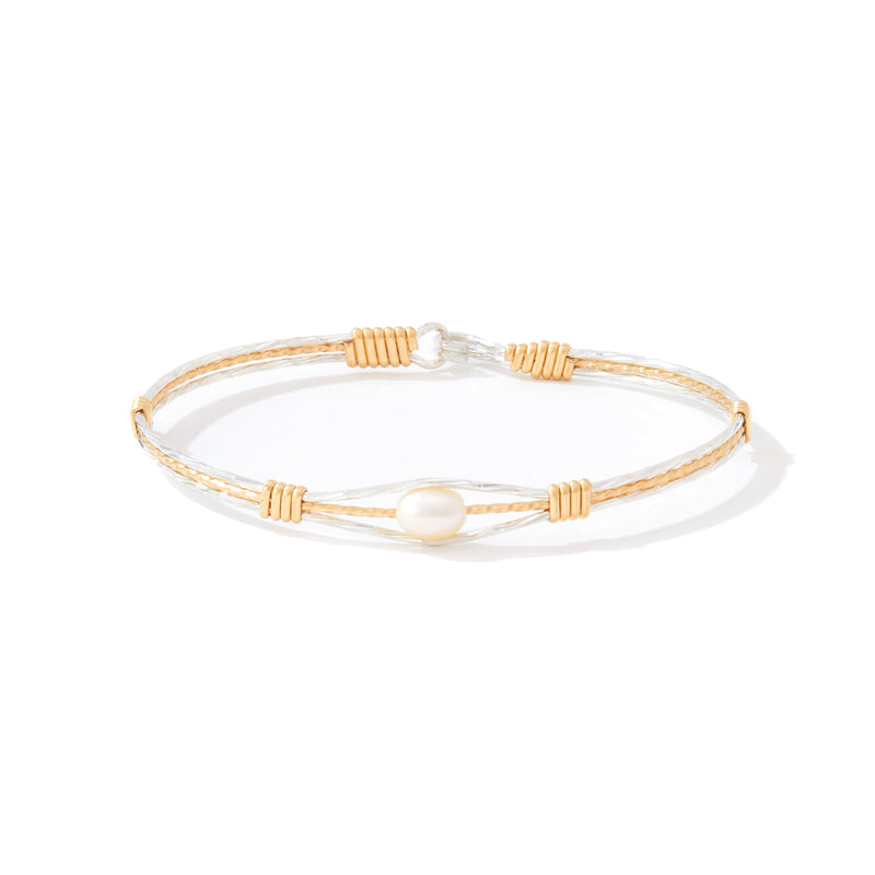 Guardian Angel Bracelet | 14K Gold Artist Wire and Sterling Silver | Ronaldo Designer Jewelry