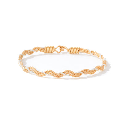 A Mother's Love Bracelet | 14K Gold Artist Wire and Sterling Silver | Ronaldo Designer Jewelry