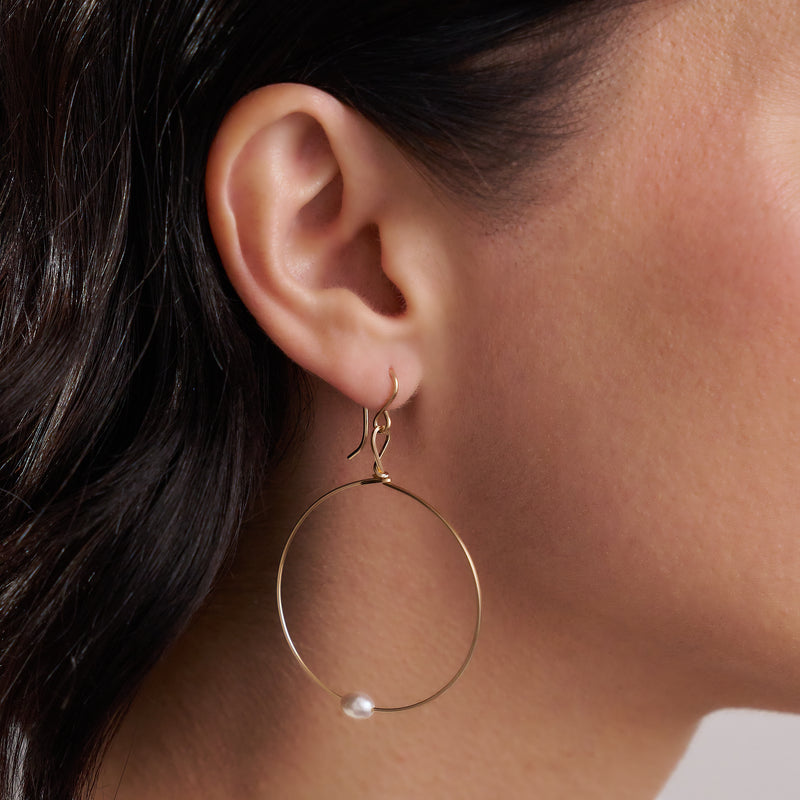 Breathe Earrings | 14K Gold Artist Wire | Ronaldo Designer Jewelry