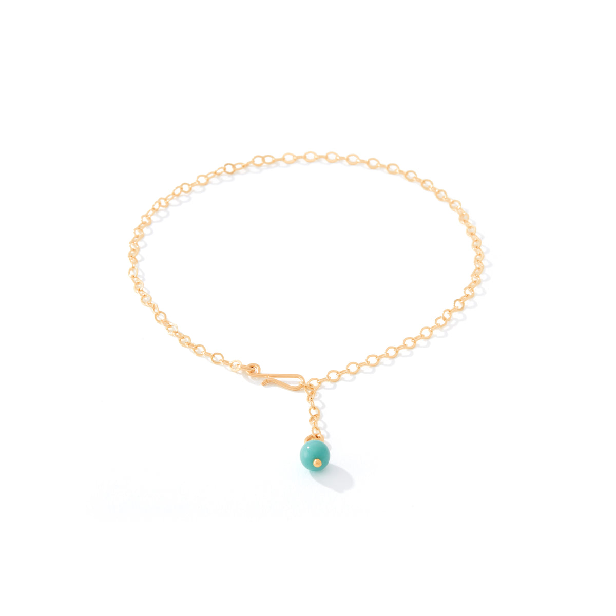 Breeze Anklet — 14K Gold Artist Wire | Ronaldo Designer Jewelry