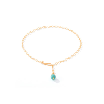 Breeze Anklet — 14K Gold Artist Wire | Ronaldo Designer Jewelry