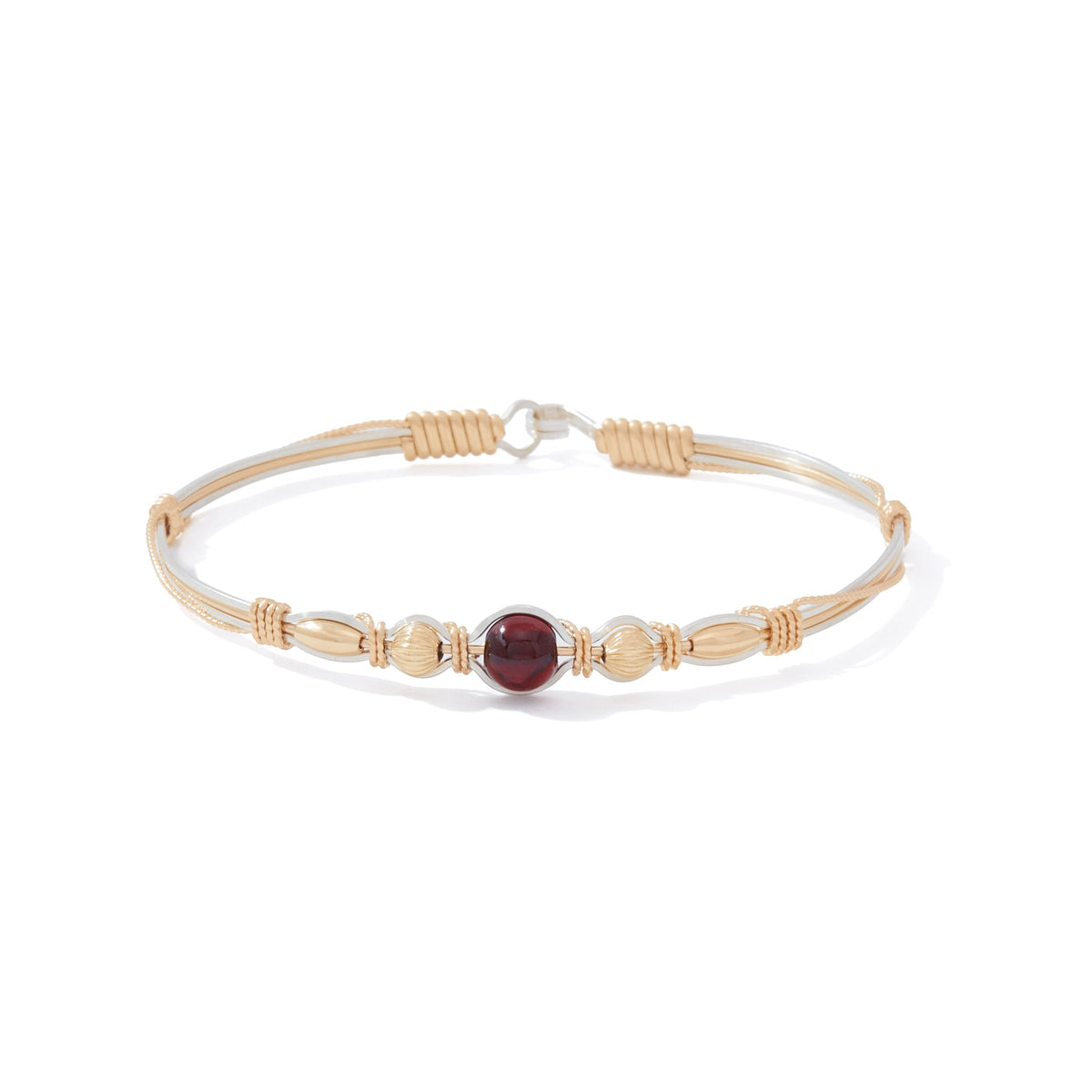 Fire Within Bracelet | 14K Gold Artist Wire and Sterling Silver | Ronaldo Designer Jewelry