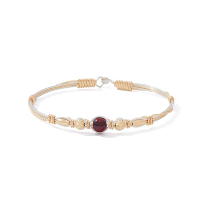 Fire Within Bracelet | 14K Gold Artist Wire and Sterling Silver | Ronaldo Designer Jewelry