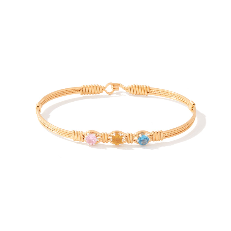 You Are My Sunshine Bracelet - 3 Stones | Ronaldo Designer Jewelry