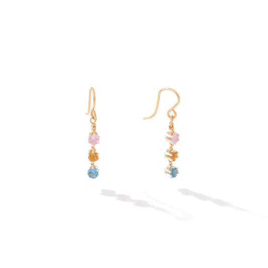 You Are My Sunshine Earrings - 3 Stones | Ronaldo Designer Jewelry