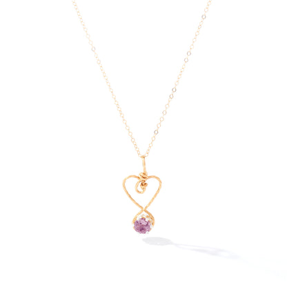 Hold My Heart Pendant in 14k Gold Artist Wire