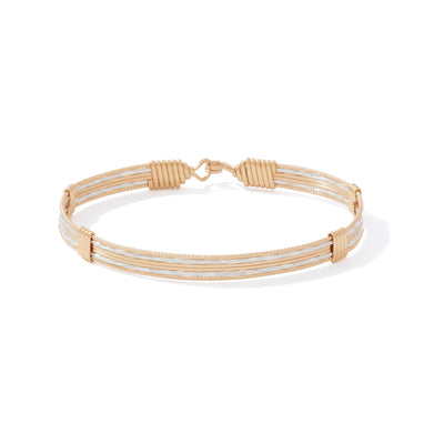 Serendipity Bracelet | 14K Gold Artist Wire and Sterling Silver | Ronaldo Designer Jewelry