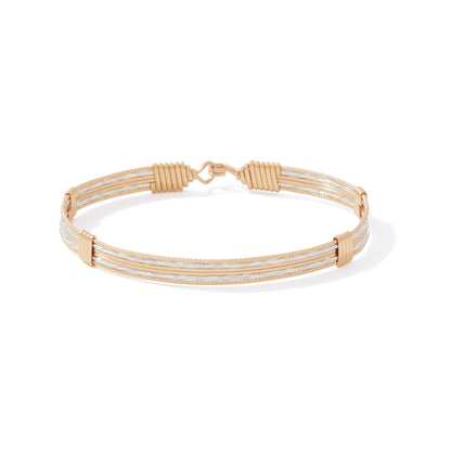 Serendipity Bracelet | 14K Gold Artist Wire and Sterling Silver | Ronaldo Designer Jewelry