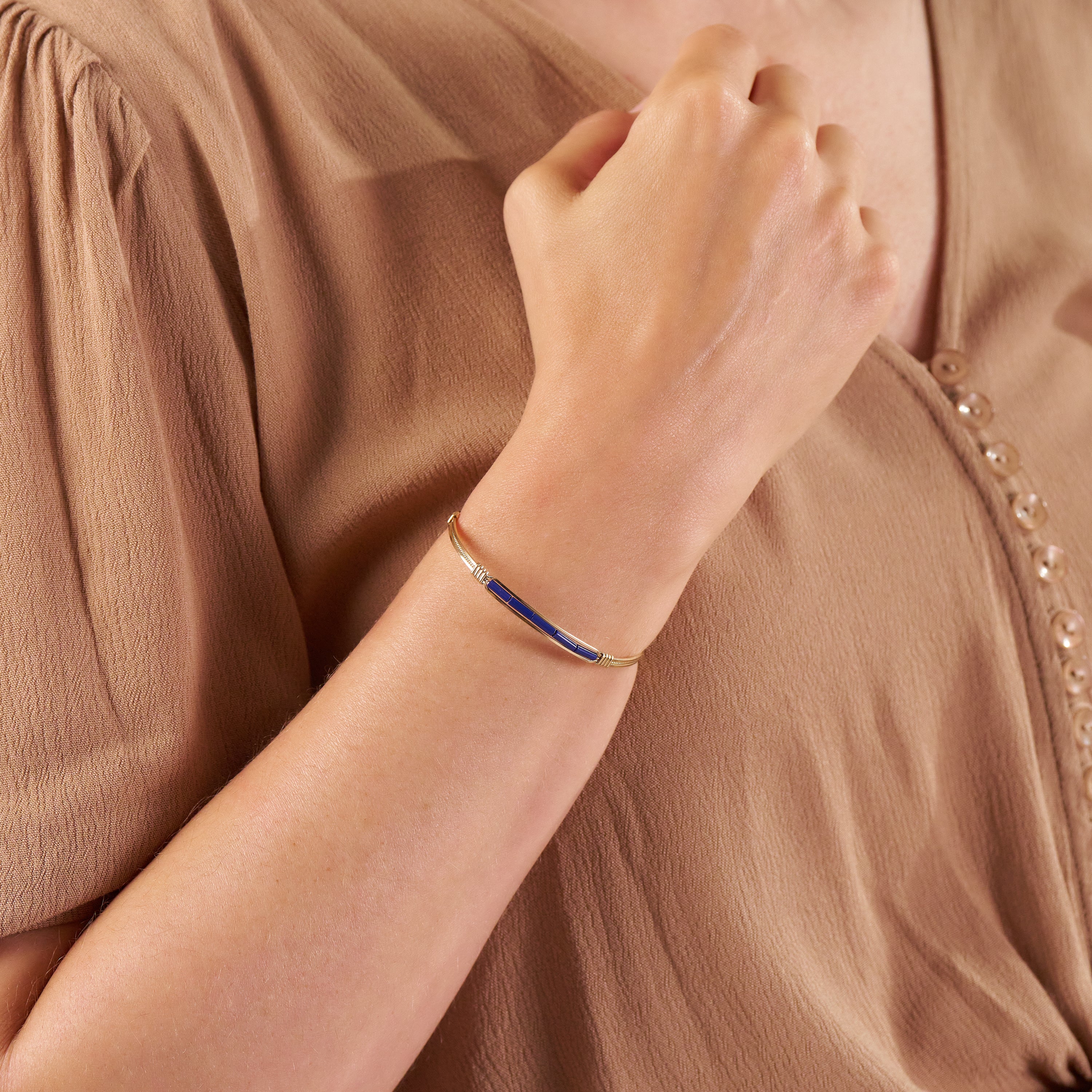 Thin Blue Line Bracelet | Ronaldo Designer Jewelry – Ronaldo