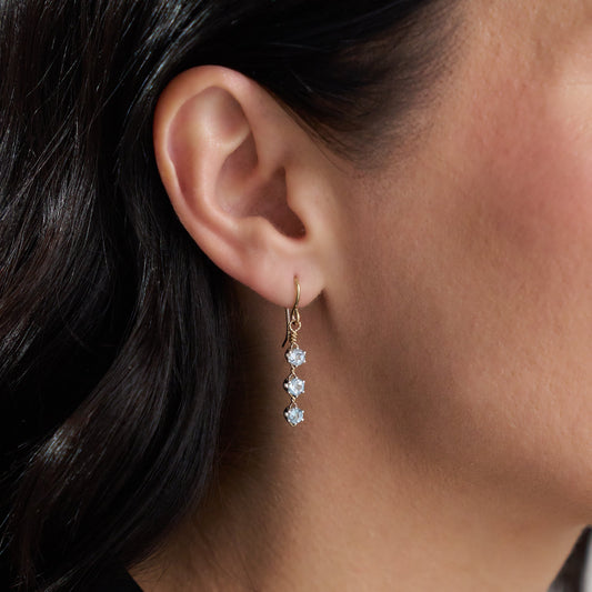 You Are My Sunshine Earrings - 3 Stones