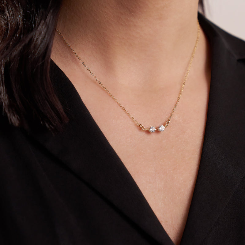 You Are My Sunshine Necklace - 2 Stones | Ronaldo Designer Jewelry