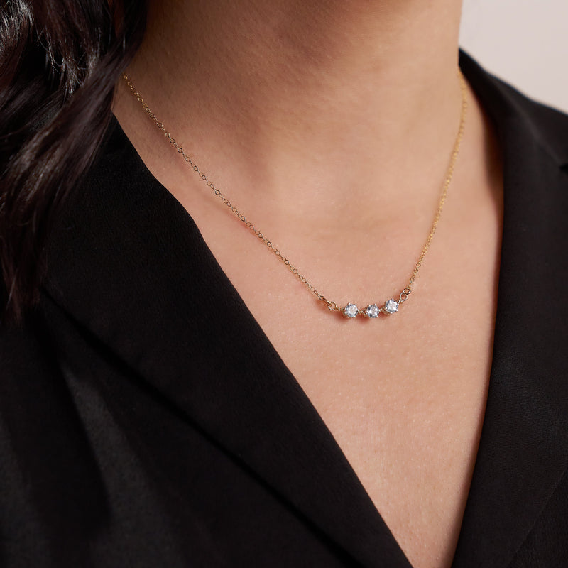 You Are My Sunshine Necklace - 3 Stones | Ronaldo Designer Jewelry