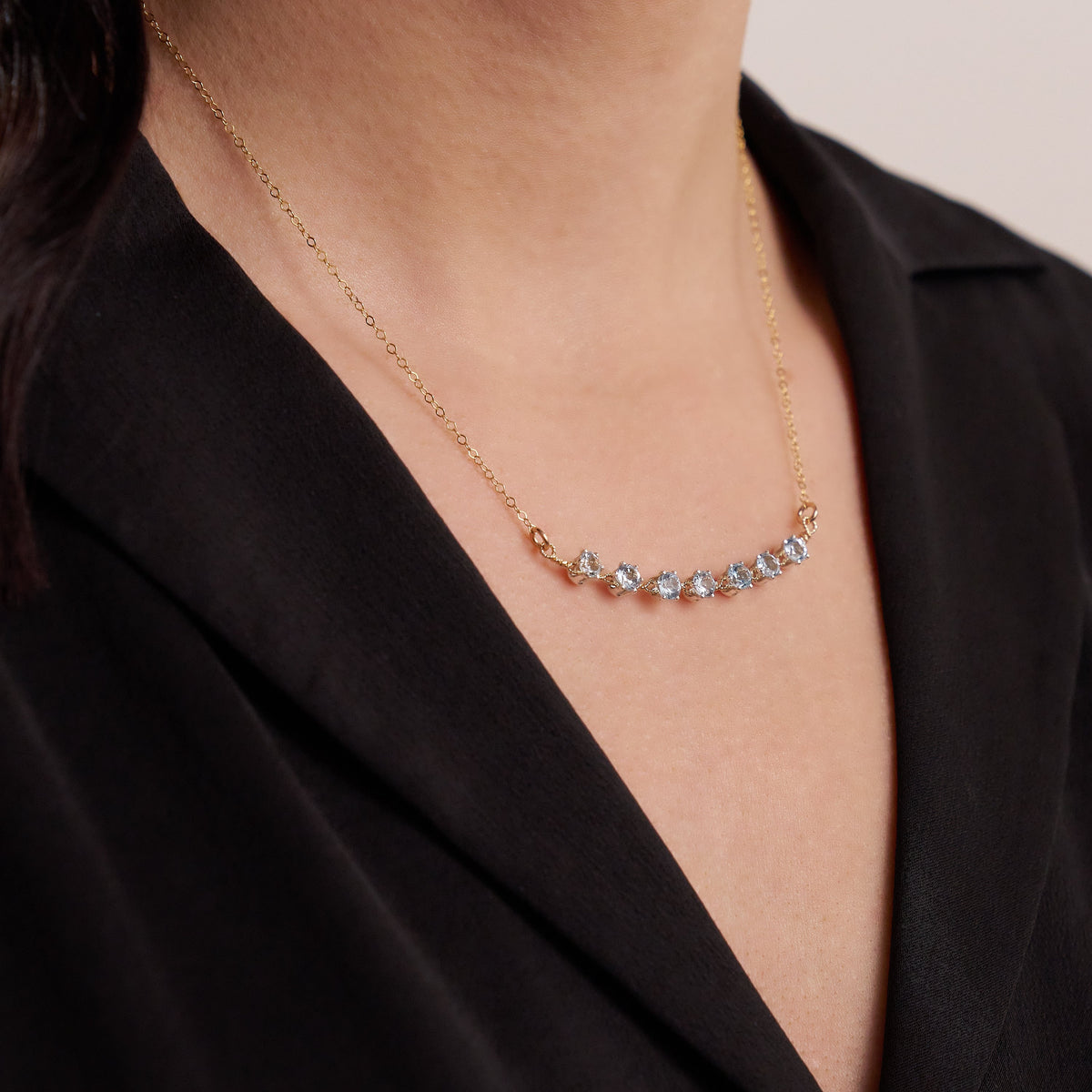 You Are My Sunshine Necklace - 7 Stones | Ronaldo Designer Jewelry