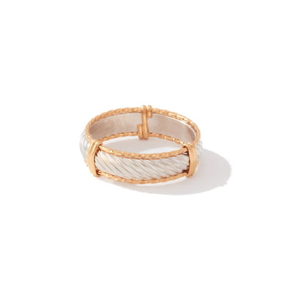 Admire Ring | 14K Gold Artist Wire and Sterling Silver | Ronaldo Designer Jewelry