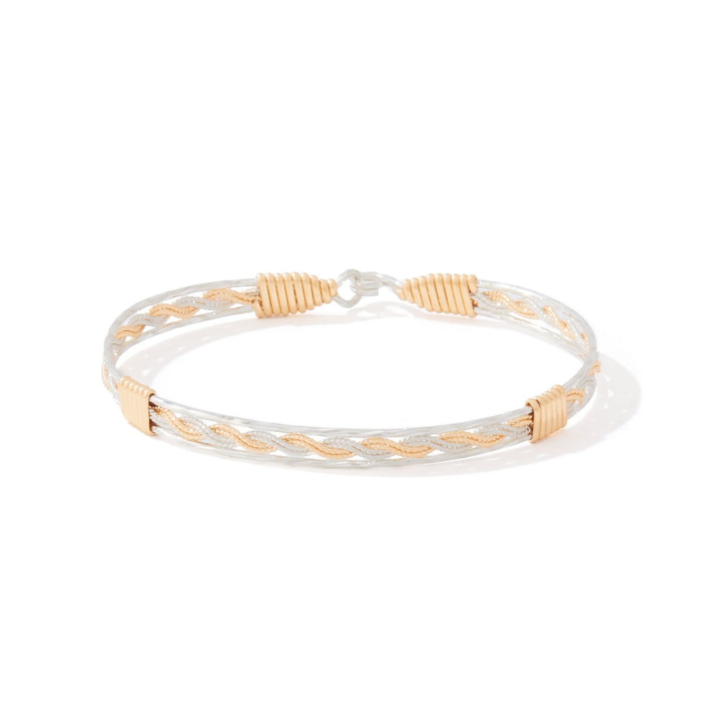 Always a Part of Me Bracelet | 14K Gold Artist Wire and Sterling Silver | Ronaldo Designer Jewelry