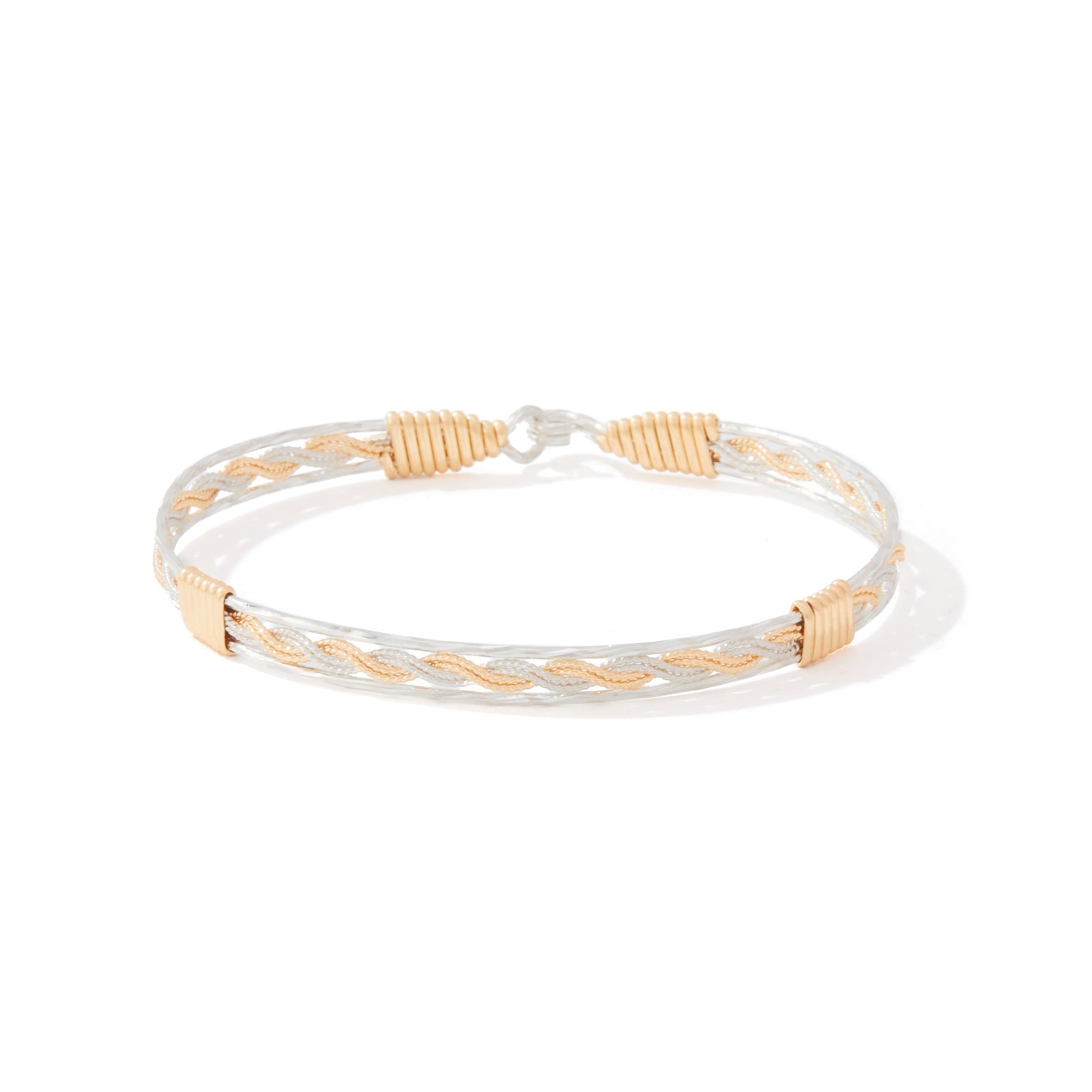 Always a Part of Me Bracelet | 14K Gold Artist Wire and Sterling Silver | Ronaldo Designer Jewelry