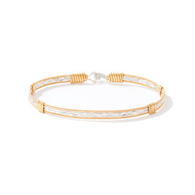 Be the Light Bracelet | 14K Gold Artist Wire and Sterling Silver | Ronaldo Designer Jewelry