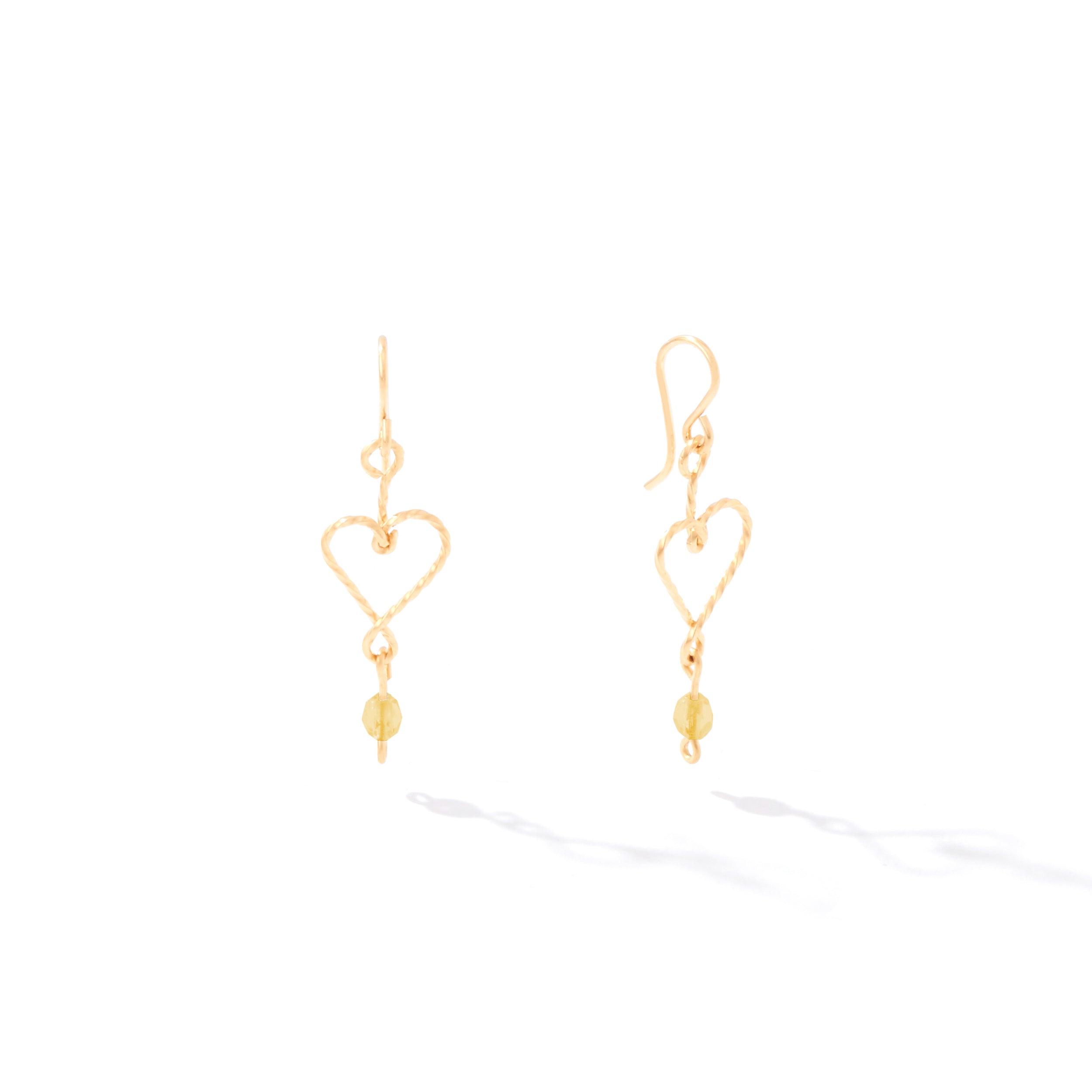 22K Gold Sui Dhaga Earrings (3.30G) - Queen of Hearts Jewelry