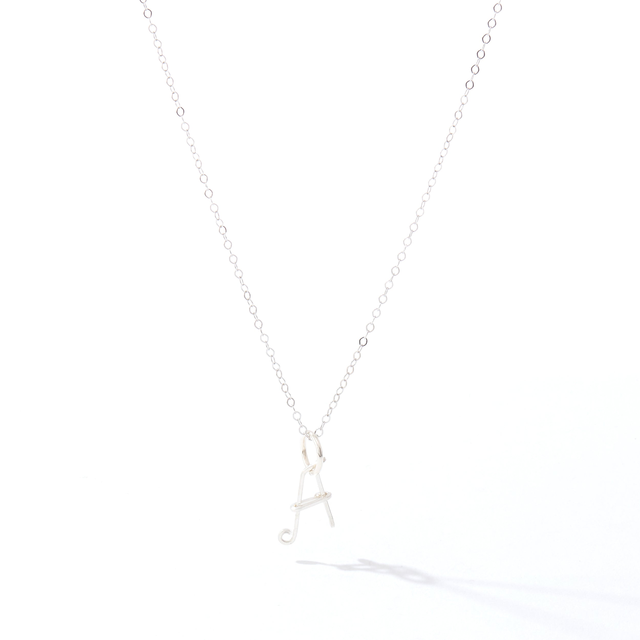 Buy 14K Solid White Gold Initial Necklace, Small Letter Necklace,  Minimalist Initial Necklace, Letter K Necklace , Personalized Jewelry  Online in India - Etsy